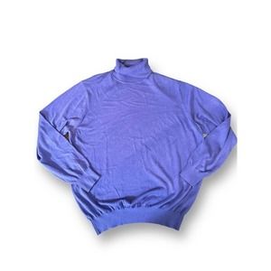 Sojrn Women's Sweater Size L Silk Cashmere Blend Purple‎ High Neck